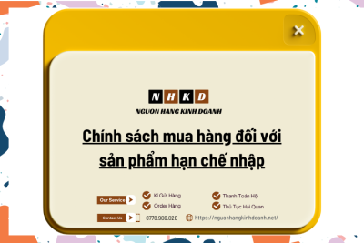 Chính sách mua hàng đối với sản phẩm hạn chế nhập